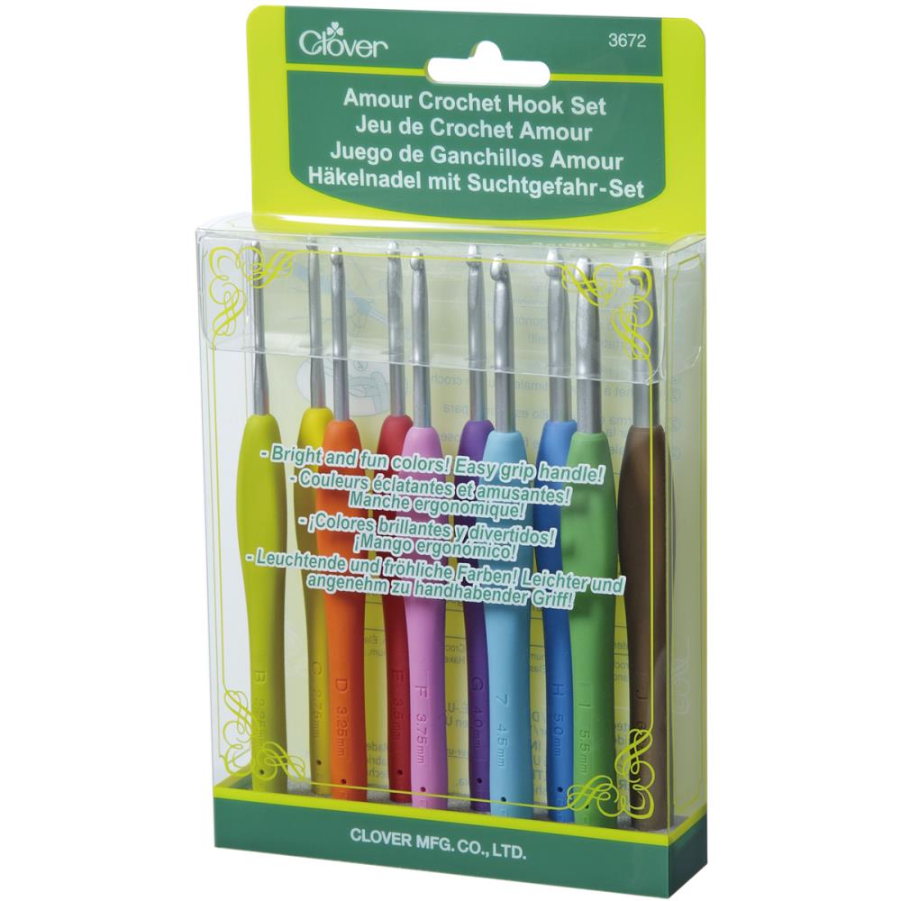Clover Amour Crochet Hooks 10/pkg