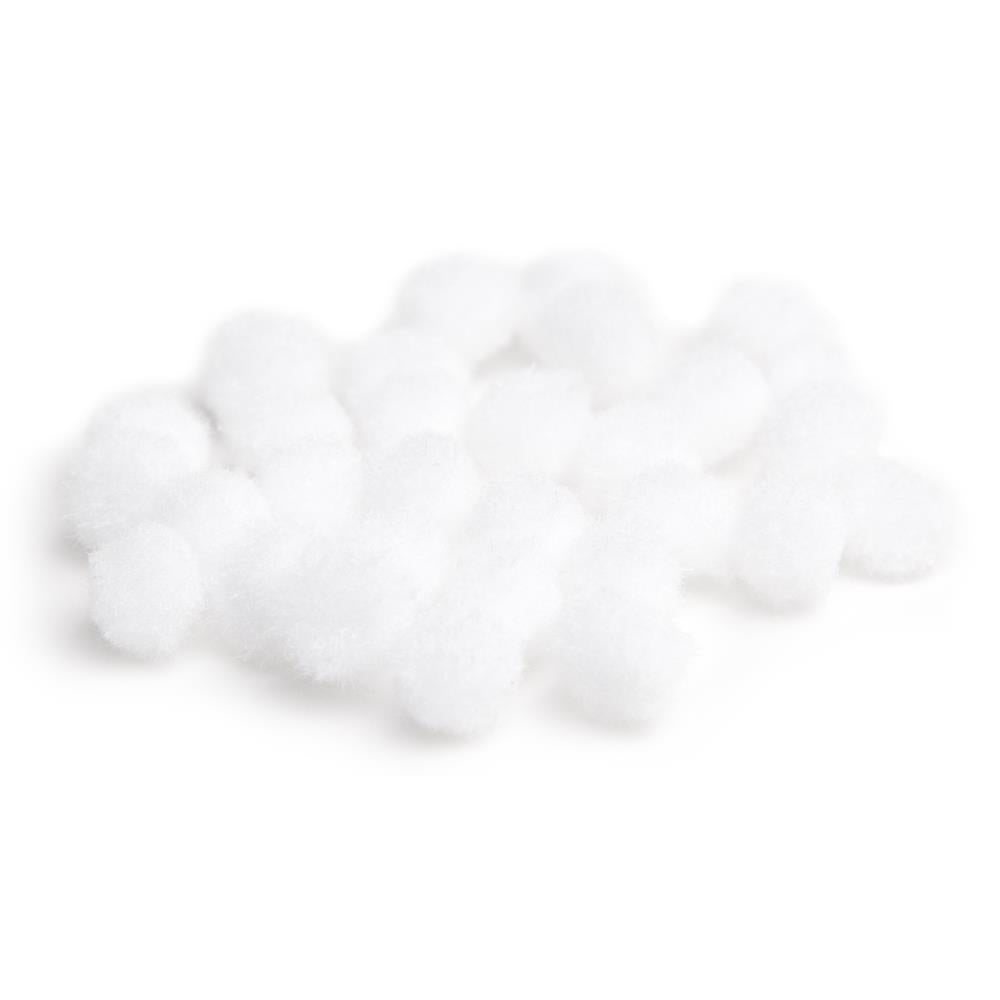 WHITE -POM POM 7MM