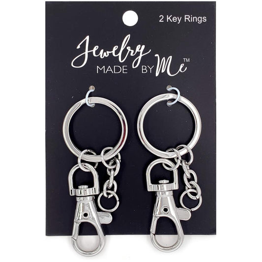 SILVER    -KEY RING 2PC