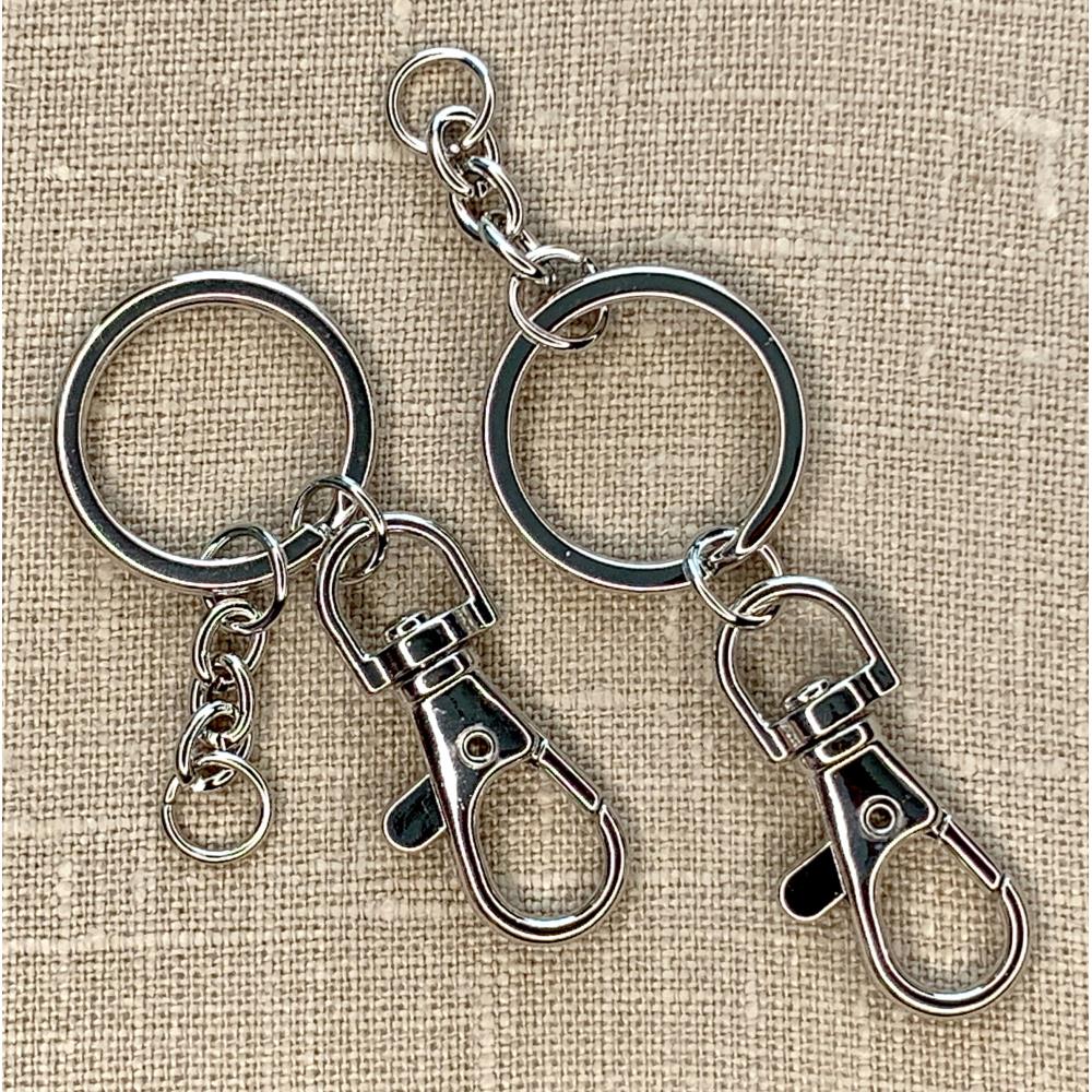 SILVER -KEY RING 2PC