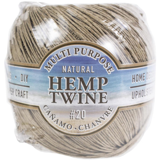 NATURAL   -HEMP TWINE BALL 20LB