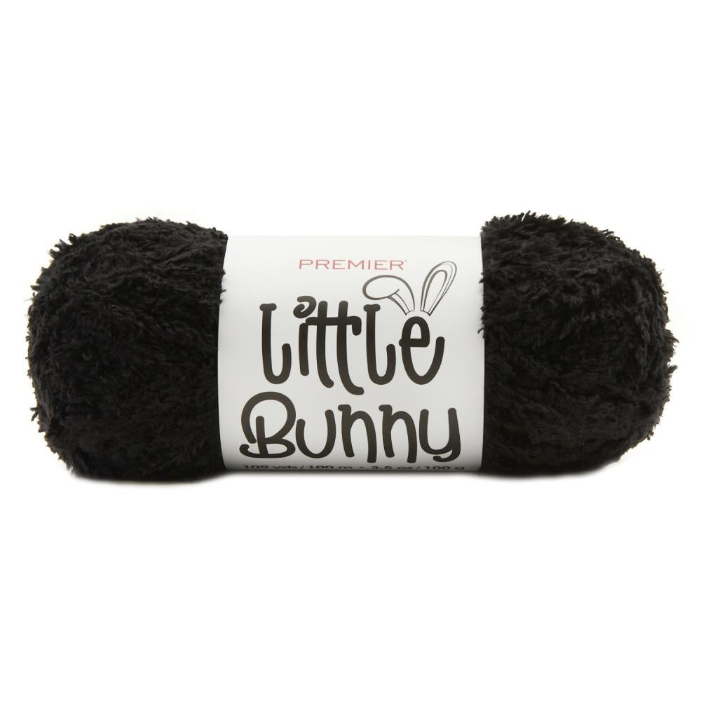BLACK -YARN LITTLE BUNNY