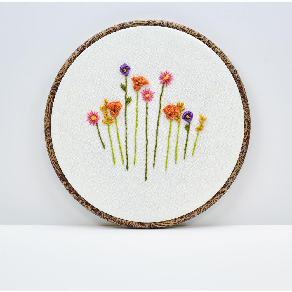 Anchor Faux Wood Round Embroidery Hoop 8"