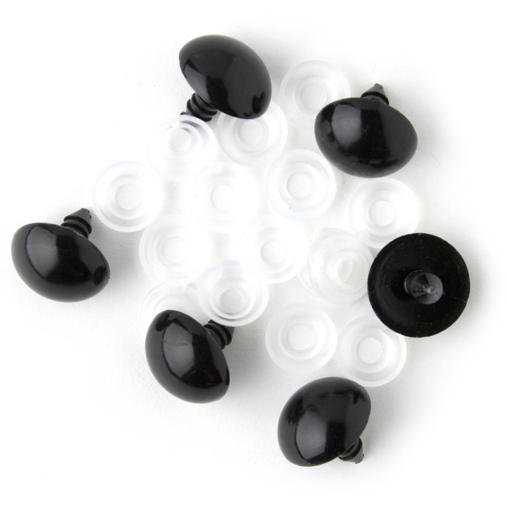 BLACK -SHANK EYES 2/PKG