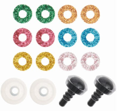 Safety eyes for cuddly toys 12 mm
