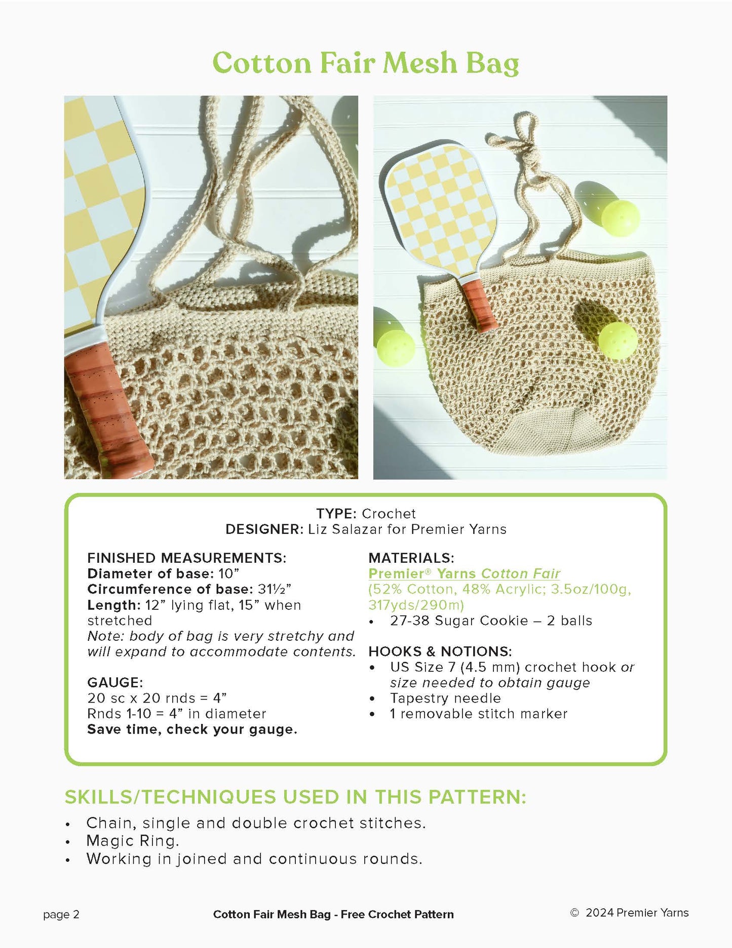 Free Pattern From Premier Yarn