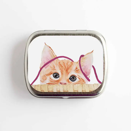 Kitten Stitch Marker Storage Tin