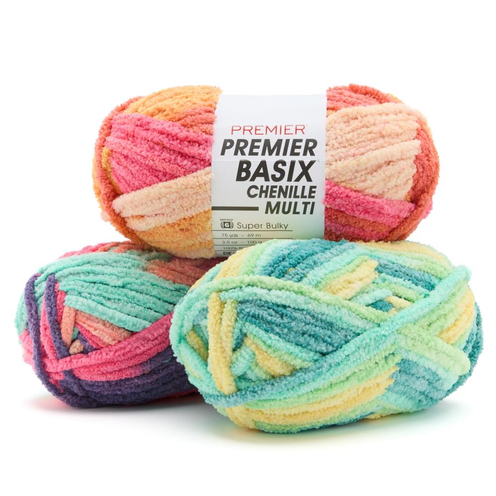 Premier Basix Chenille Multi Yarn