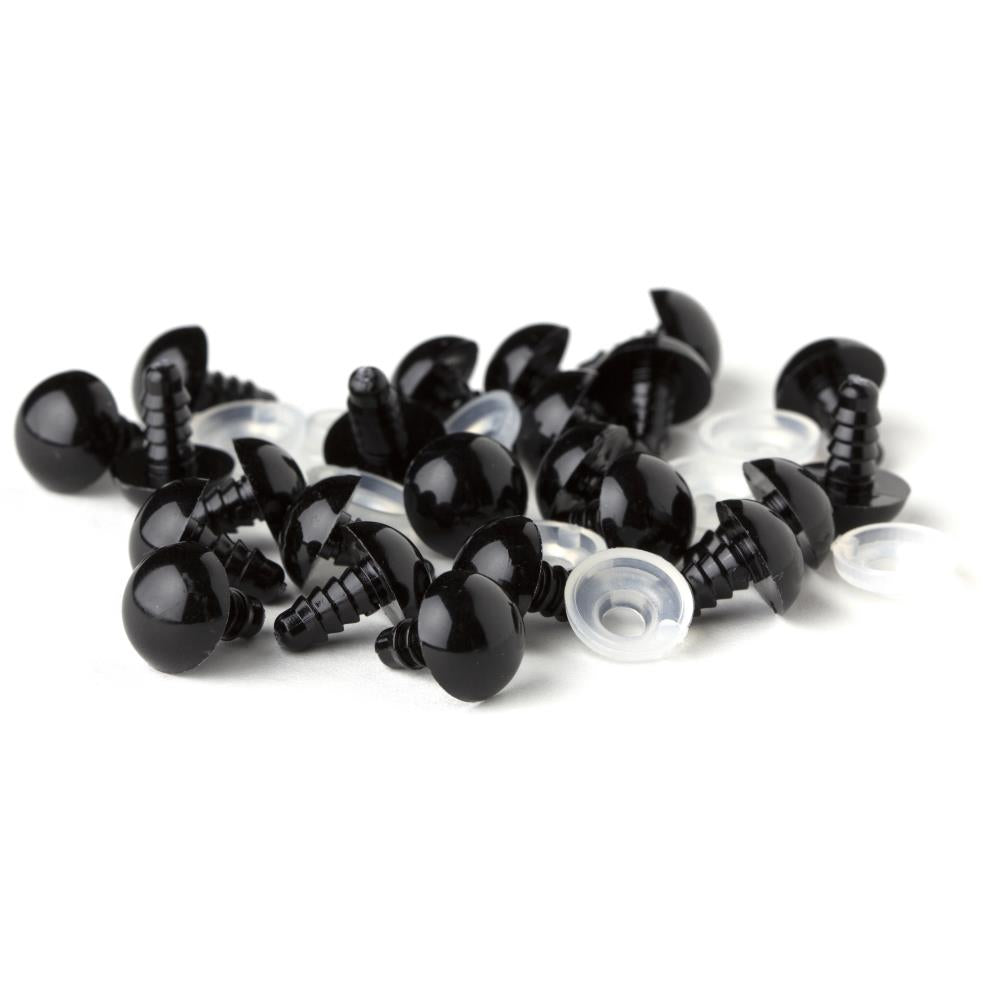 BLACK     -SHANK EYES 6/PKG