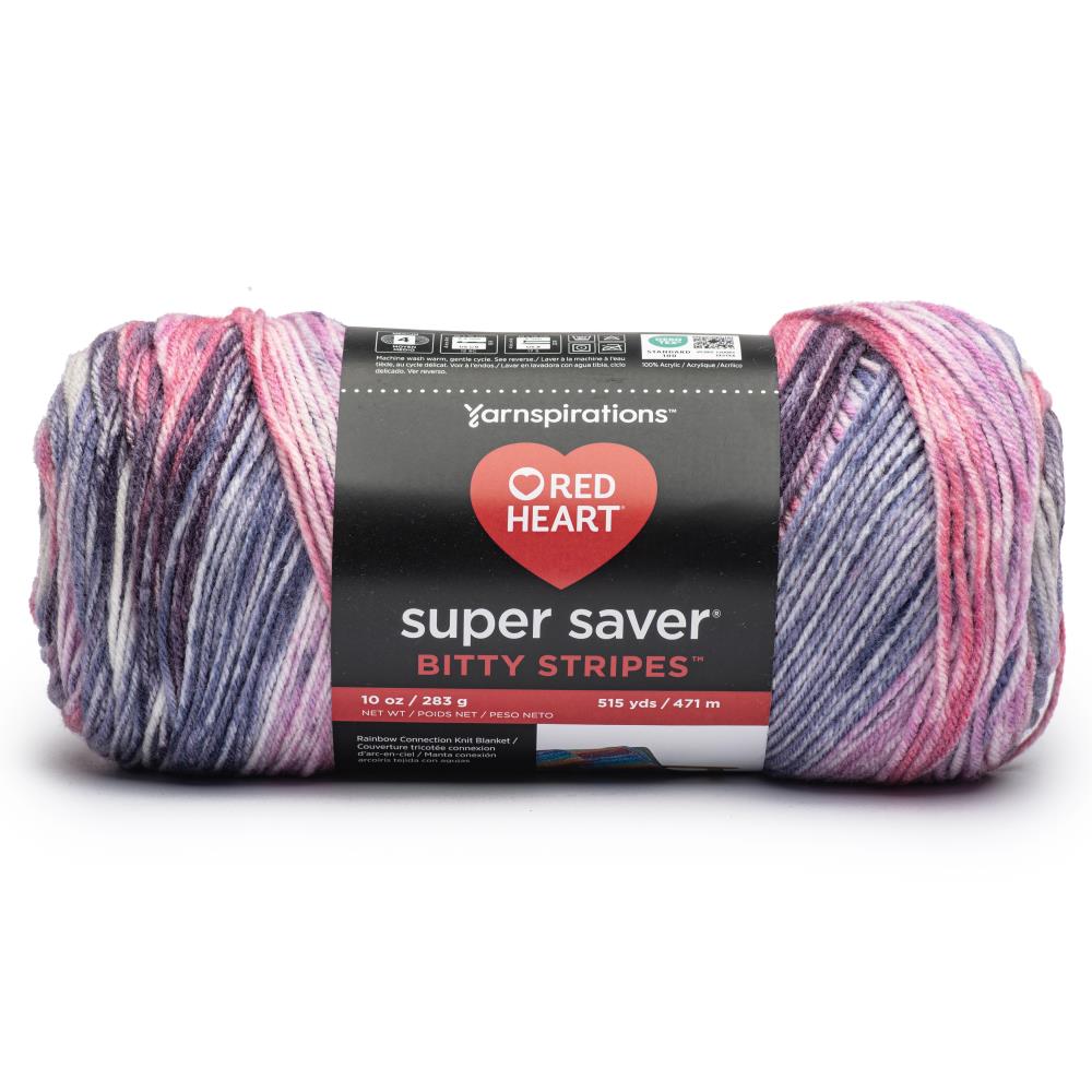 Red Heart Super Saver Bitty Stripes Yarn