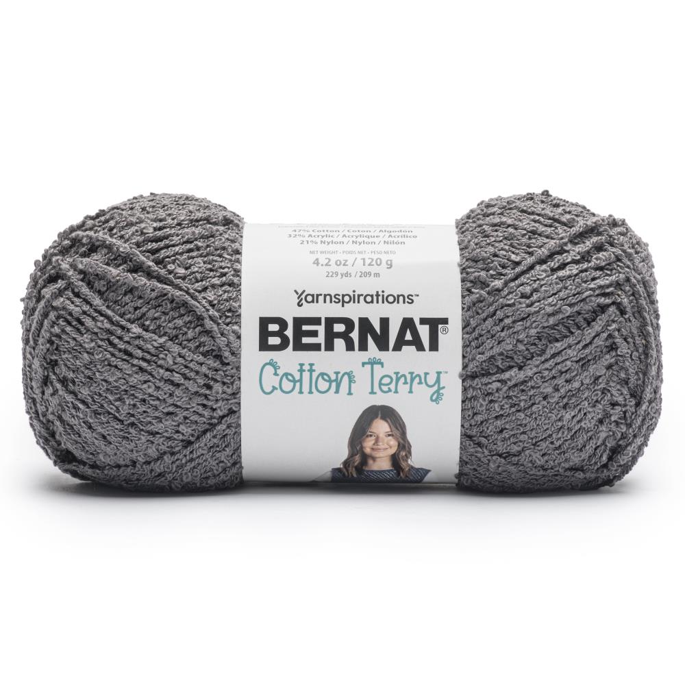Bernat Cotton Terry Yarn - Color Pebble
