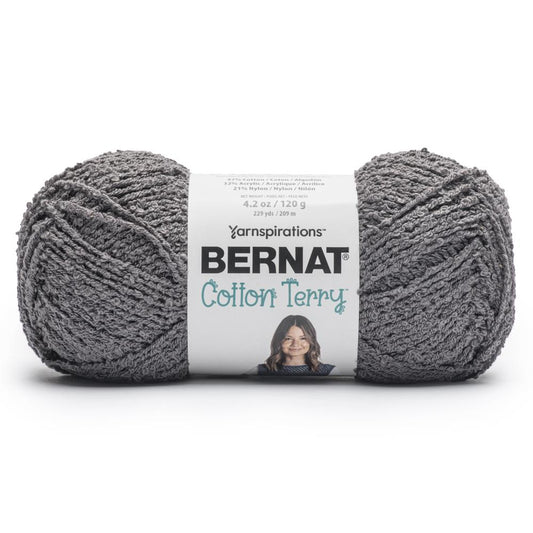 Bernat Cotton Terry Yarn - Color Pebble