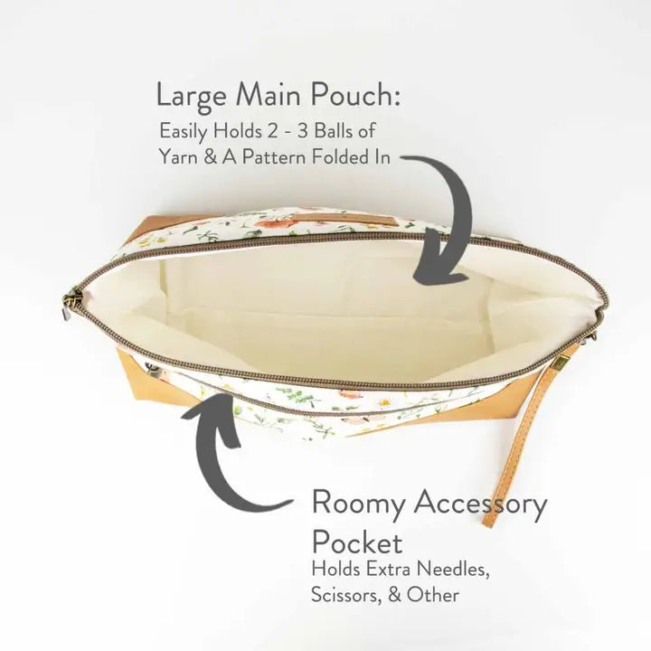 Mountain Meadow Trinity Bag – Medium Zippered Project Bag