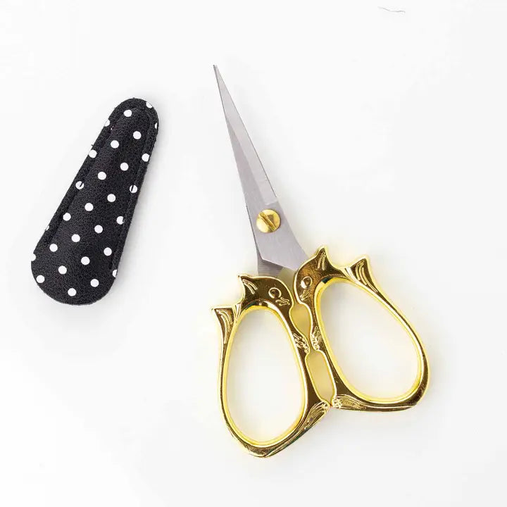 Golden Cat Embroidery Scissors