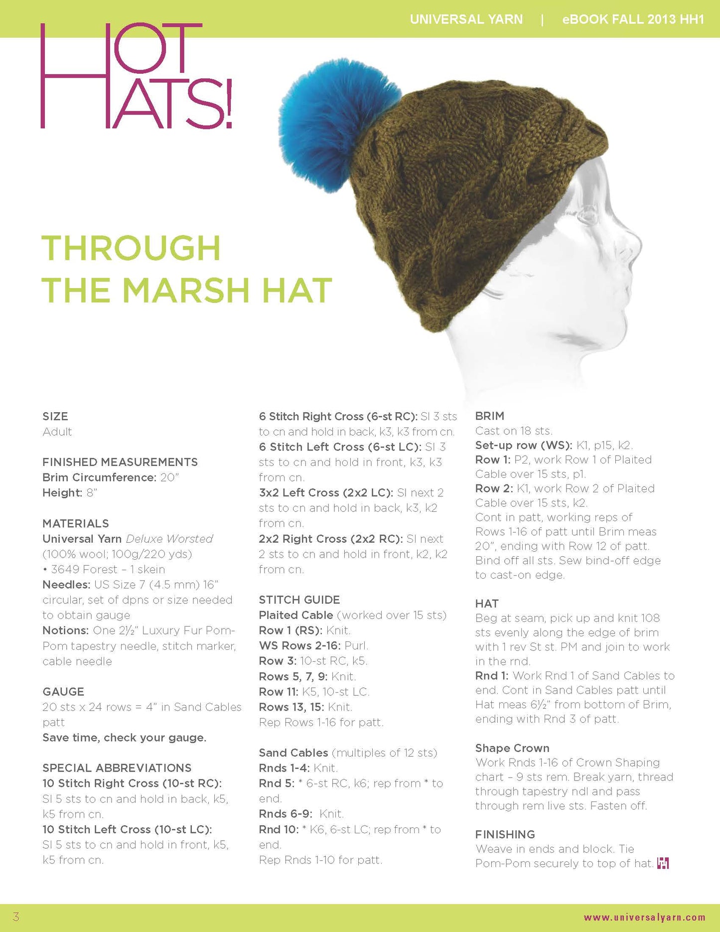 Free Pattern From Universal Yarns