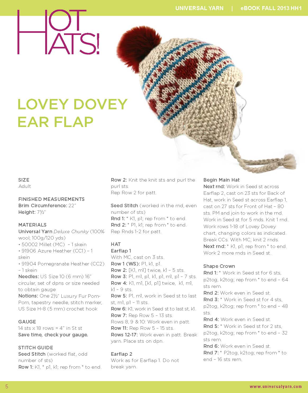 Free Pattern From Universal Yarns