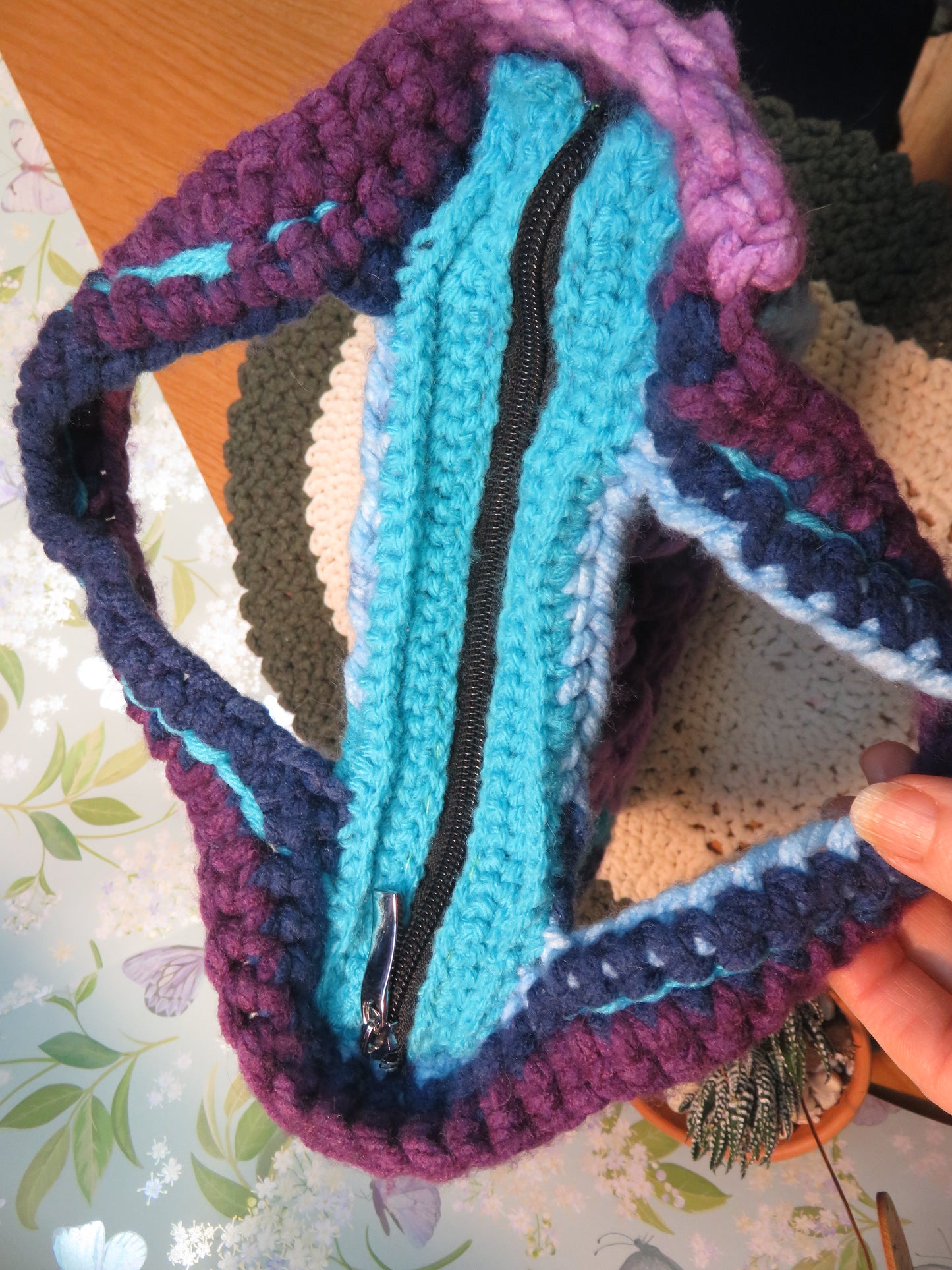 Granny square purse