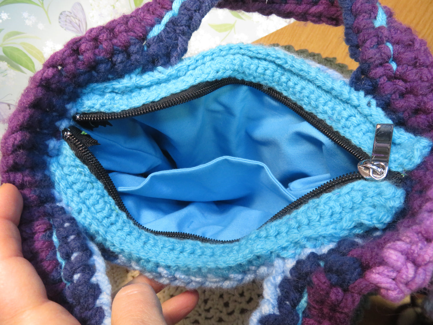Granny square purse