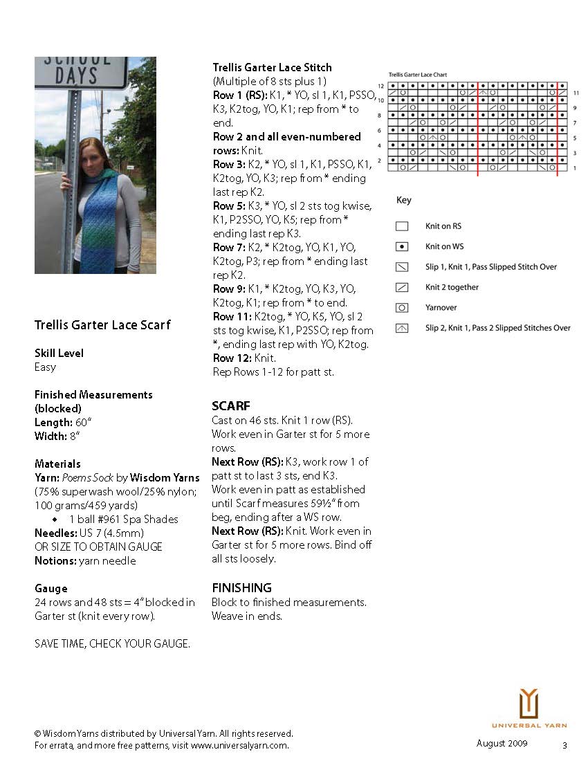 Free Pattern from Universal Yarn