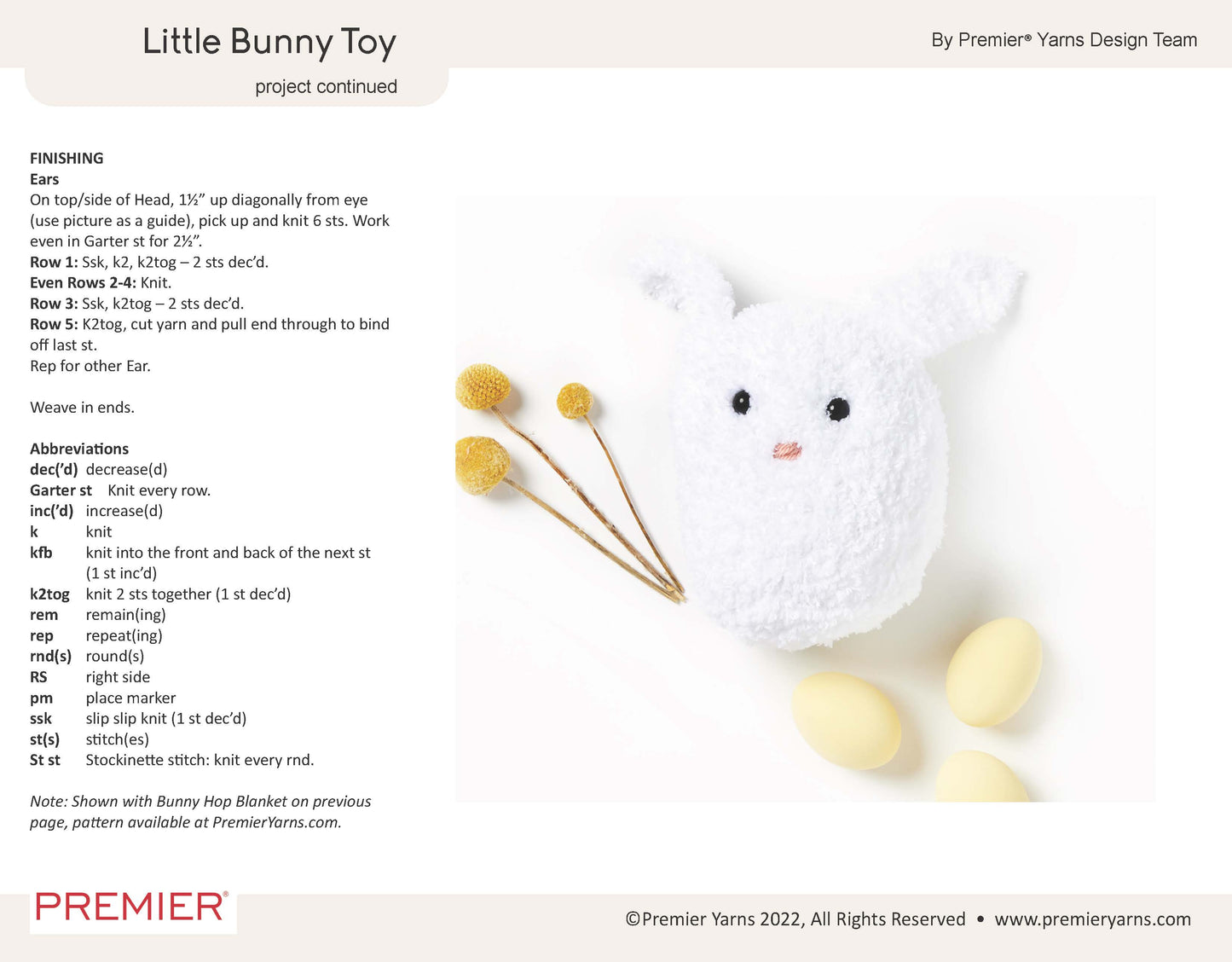 Free Pattern from Premier Yarn