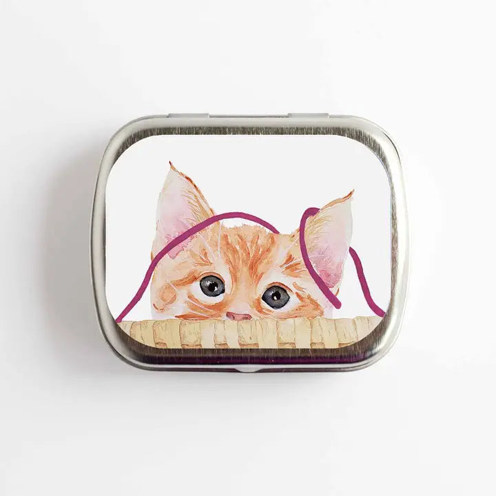 Kitten Stitch Marker Storage Tin